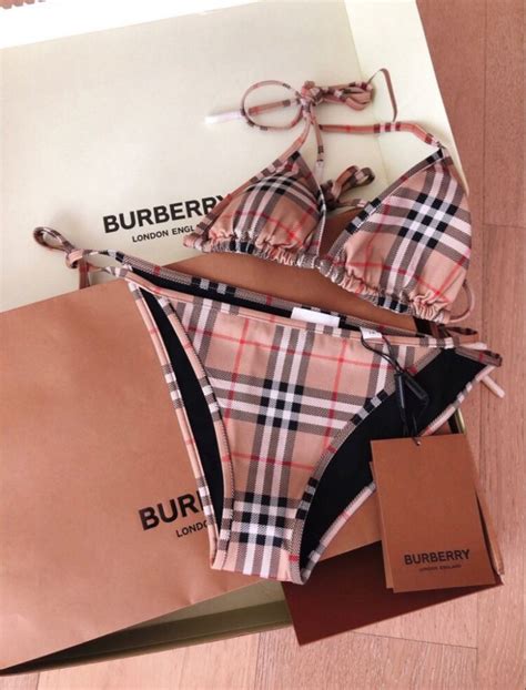 burberry swimming costume|burberry bikini swimsuit.